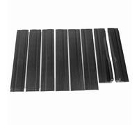 aqxreight 8PCS 218cm Falda Lateral Universal para Automóvil Patrón de Fibra de Carbono 4 Secciones Reemplazo Negro Brillante para, Divisores de Panel Basculante de Plástico ABS