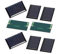 aqxreight 8PCS 30MA 5V Paneles de Células Solares Placa Solar de Bricolaje El 8PCS 30MA 5V Paneles de Células Solares para Proyectos de Bricolaje, Juguetes y Baterías Pequeñas de CC de Carga Sola
