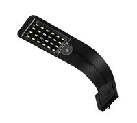 aqxreight Abrazadera Luz de Acuario Alto Brillo Ajustable Ahorro de Energía Tanque de Peces Luz de Clamp/Holder LED para Acuarios Peceras X5 Carcasa Negra de la Luminaria el Atractivo (Carcasa