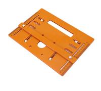 aqxreight Accesorio de Sierra Universal para Placa Base de Máquina Cortadora para Carpintería | Tablero Inferior con Diseño Perforado | Compatible con Motores de 4 Pulg./5 pulg. | Soporta Cortes de