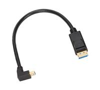 aqxreight Adaptador a Minidp Multifunción Admite Transmisión Bidireccional 8K 60Hz 4K144Hz Adaptador Mini DisplayPort Curva hacia Arriba con Imagen hasta 8K HD a Minidp (Curva hacia arriba)