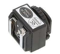 aqxreight Adaptador de Montaje de Zapata de Flash C N2 para Cámaras con Puerto de Sincronización de PC - Convertidor de Zapata de Plástico para Sincronización de Flash Externo