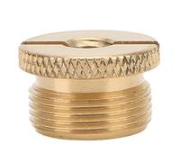 aqxreight Adaptador de Tornillo Hembra de 1/4 de Pulgada a Macho de 5/8 de Pulgada con Acabado Anodizado para Mayor Durabilidad y Fácil Conversión (Cobre amarillo F14B)