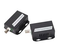 aqxreight Adaptador Ethernet Extensor IP con Transmisión BNC de 500 M y RJ45 de 100 M, Comunicación Bidireccional Plug and Play, Diseño Compacto y Disipación de Calor Efectiva para Vigilancia