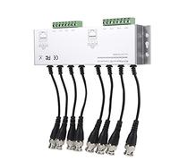 aqxreight Adaptador Transceptor de Cable BNC Macho a UTP HD de 8 Canales Balun de Vídeo Pasivo CCTV para de Cámara con Soporte Multicanal y Extendido para Necesidades de Vigilancia