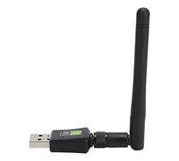 aqxreight Adaptador WiFi USB 600Mbps Tarjeta de Doble Banda 2,4GHz 5GHz para Computadora Portátil de Escritorio RTL8811CU Chip Plug and Play Portátil Negro