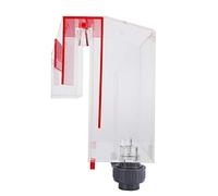 aqxreight Agujeros de Sifón de Acuario Rojo Acrílico sin Electricidad Self Start Over Box Fish Tanks Accessory sobre Box Self sobre Tanks Boxfish SI Desde la Salida H