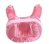 aqxreight Almohada Facial, Tela de Seda, Espuma Viscoelástica de Rebote Lento para Personas que Duermen Boca Arriba, con Soporte óptimo para la Cabeza y el Cuello para Uso Doméstico en (Rosada)