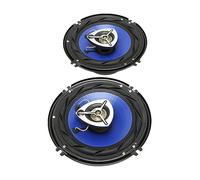 aqxreight Altavoces de Coche Coaxiales de 6,5 Pulgadas | Alta potencia de 500 W, juego de 2 piezas, respuesta de frecuencia amplia, disipación de calor de bobina móvil premium