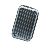 aqxreight AMagisn AC03 Estuche para Cámara Deportiva Bolsa de Almacenamiento Portátil para Cámara con Diseño Semiabierto Bolsa Protectora Interior Desmontable para con Correas Compatible con (Grey)