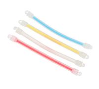 aqxreight Amortiguadores de vibración de raqueta de tenis de 4 piezas Amortiguadores de silicona de doble gancho, el gancho doble no mantiene el gancho en su lugar, también de manera efectiva