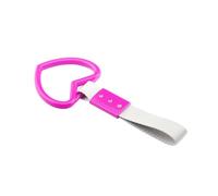 aqxreight Anillo Corazón Tren de Autobús CORREA de Mano Drift Charm Strap Drift Trasero Puede Estar en el Papel Puede Parachoques Trasero Reducir la Advertencia del Accidente JDM TSURIKAWA (PINK)
