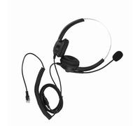 aqxreight Auriculares para Centro de Llamadas con Sonido sin Pérdidas Orejeras de 330° Auriculares para Centro de Llamadas - 3 Enchufes de 5 Mm Ruido Fuera de un Auricular para Teléfono Inalámbrico
