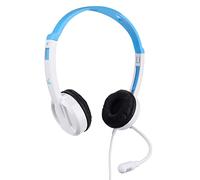 aqxreight Auriculares para Niños con Límite de Volumen 98 DB, Ligeros, para Adultos, con Cable de 3,5 Mm, para PC, Portátil, Tableta, Teléfono, Aprendizaje en Línea, Juegos, Color Negro (White)