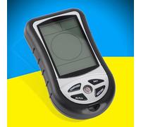 aqxreight Barómetro Altímetro Digital, Herramienta de Navegación Multifunción para Exteriores con Sensor de Rumbo Electrónico, para Caminatas, Escalada y Seguimiento del Clima, Diseño Compacto y