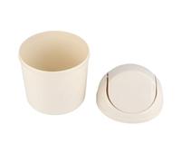 aqxreight Batón de Escritorio PP PP Compact InteriM Tra de Diseño de la Tapa de la Basura para el Escritorio de la Cocina del hogar. (WHITE)