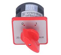 aqxreight BERM Perilla de Polo Accesorio de 2 Posiciones para Control de Energía CA 380 V Fácil y Uso para Interruptor de Interruptor de Cámara de 2 Posiciones de Alimentación Giratorio