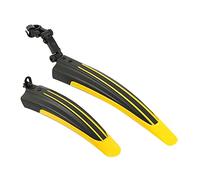 aqxreight Bicicleta de Montaña de Carretera Ajustable, Neumático de Bicicleta, Guardabarros Delantero/Trasero, Guardabarros, Conjunto para su Modelo de Puente de Puntales, Que Es Liviano y (Yellow)