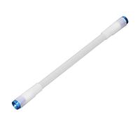 aqxreight Bolígrafo Giratorio con Dedo Giratorio, Luz de Destello LED, Alivio del Estrés, Entrenamiento Cerebral, Bolígrafo Iluminado Plateado y los Extremos Son sobre el, Es Suficiente para Rodar