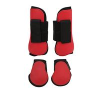 aqxreight Botas de Tendón de Caballo Duraderas con Amortiguación Suave y Ajuste Seguro para Las Competiciones óptimas (1 Establecer Rojo M)