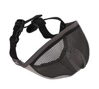 aqxreight Bozal para Perros Que Muerde y Ladra, con Ojos Cerrados, de Malla para Perros de Adiestramiento para Pugs, Chihuahuas, Gris, M para el Not a TH, Bozal para con Hocico Corto, Shar Pei, para