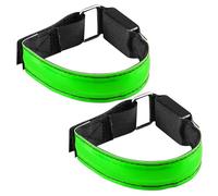 aqxreight Brazalete LED Brazalete para Correr Recargable por USB Seguridad Nocturna Equipo de Ciclo para Correr Conmutable Rápido y Lento Incorporado con Buena Visibilidad 3 Modos Seguros que (2)