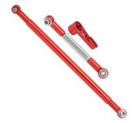 aqxreight Brazo de Enlace de Varilla de Acero Varilla de Enlace de Acero de Aleación de Aluminio para Coche RC MN86K 1/12Varilla de Aleación de Plata con Instalación Completa de Accesorios