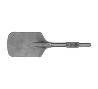 aqxreight Broca de Cincel de Pala para Arcilla para Martillo Eléctrico, Acero Tratado Térmicamente de Alta Resistencia con Base de 135 Mm de Ancho, Compatible con Herramientas de Demolición, Minería