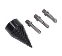 aqxreight Broy de Taladro Divisor de Madera con 3 Vástagos Extraíbles para la División de Troncos de Leña Eléctrica (50MM)