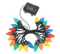 aqxreight C9 LED Navidad 16.4 Pies 20 Luces LED C9 de Fresa para Decoración Interior y Exterior de Fiestas y Días Festivos