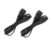 aqxreight Cable Adaptador de Corriente IEC320 C14 Macho a IEC320 C7 Hembra Cable de Alimentación C14 a C7 Convertidor de Corriente de 2500 W para Altavoz de Computadora Portátil Es Preciso para