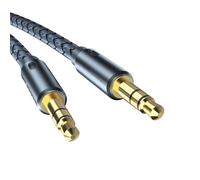 aqxreight Cable Adaptador Macho a Macho 2 M Sin Pérdida de Transmisión Buen Blindaje Interferencia Longitud del Adaptador de 3,5 Mm para Cable a de 3,5 Mm a Macho3 a