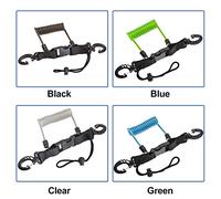 aqxreight Cable de Bobina en Espiral Cámara Antipérdida Linternas Correa de Seguridad para Buceo Snorkel Surf Kayak Permite la Liberación de la Bobina contra la Corrosión de Acero Inoxidable con y