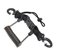 aqxreight Cable de Bobina en Espiral Cámara Antipérdida Linternas Correa de Seguridad para Buceo Snorkel Surf Kayak Permite la Liberación de la Bobina contra la Corrosión de Acero Inoxidable con y