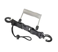 aqxreight Cable de Bobina en Espiral Cámara Antipérdida Linternas Correa de Seguridad para Buceo Snorkel Surf Kayak Permite la Liberación de la Bobina contra la Corrosión de Acero Inoxidable con y