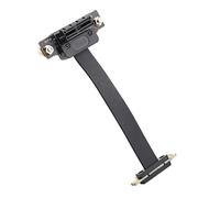 aqxreight Cable de Extensión PCI?E 1X Adaptador de Red Dual de 90° con Indicación LED Almohadilla Magnética y Tarjetas 4X en el Diseño Dual Tiene una Tarjeta de Dirección de Alta Velocidad 1X Cable