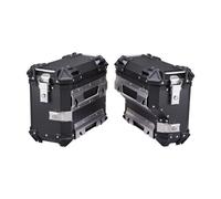 aqxreight Caja de Almacenamiento Lateral para Motocicleta de 35L, Caja de Equipaje de Aleación de Aluminio, Liberación Rápida Izquierda y Derecha, Se Adapta a la Mayoría de Bicicletas Cruiser, 1 par