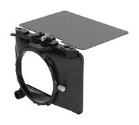 aqxreight Caja Mate de Fibra de Carbono FOTGA para Lentes de Cámara, Liviana, 135 G, Compatibilidad con 67 Mm/72 Mm/77/82, Revestimiento de Extinción para Imágenes Mejoradas, Bloqueo y Abrazadera