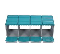 aqxreight Caja Nido para Gallinas PP, Caja para Poner Huevos de Gallina, para Gallinas, Patos, Aves de Corral, Cómoda, Espaciosa, Fácil de Usar, con 4 Compartimentos, por lo Que los Huevos Tienen (4
