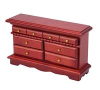 aqxreight Cajonera en Miniatura, Modelo Decorativo de Madera Maciza, Juguete para Adornos de Casa de Muñecas 1:12, Bien Diseñado, Hecho para Niños, Cajonera en Miniatura Adecuada para Modelo Vivo