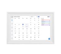 aqxreight Calendario Digital de 10,1 Pulgadas, Marco de Fotos Digital WiFi Inteligente con Pantalla Táctil HD y Sincronización de Horarios Familiares, para Pantalla de Escritorio de Pared (Enchufe