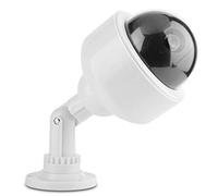 aqxreight Cámara de seguridad falsa parpadeante, cámara de seguridad falsa, rotación de 360°, material duradero, cámara falsa, cámara CCTV, cúpula falsa