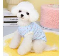 aqxreight Camisa con Estampado de Flores para Mascotas Sudadera Floral Suave con Estampado de Colores Brillantes para Cachorros para Verano Primavera Amarillo Pálido M Que Hace Más y Las Formas (L)