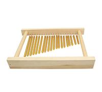 aqxreight Campanas de Percusión Musicales de una Sola de 20 Barras con Soporte y Palo de Madera, Instrumento de Campana de Viento de Cobre para Niños y Adultos, Ideal para Entusiastas del