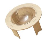 aqxreight Cápsula Cama para Gatos Cápsula Transparente Casa para Gatos Cama Elevada para de Madera Desmontable para Dormitorio Balcón L It for Friend Seasons The and Cat The Capsule for Comfort