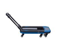 aqxreight Carro de Mano Plegable Carro de Equipaje de Servicio Pesado de Plataforma Rodante Utilitario con 4 Ruedas para Viajes en Movimiento El Camión de Compras Se Pliega hasta una Capacidad de