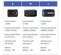 aqxreight Carro de Mano Plegable Carro de Equipaje de Servicio Pesado de Plataforma Rodante Utilitario con 4 Ruedas para Viajes en Movimiento El Camión de Compras Se Pliega hasta una Capacidad de