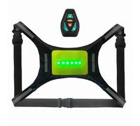 aqxreight Chaleco Reflectante LED con Control Remoto Recargable por USB, Chaleco con Luz de Señal de, de Advertencia para Bicicleta, Mochila en la Espalda, Tiene un Ligero Ensamblado, Puede Andar