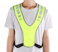 aqxreight Chaleco Reflectante para Exteriores con Luz LED Alta Visibilidad para Nocturna Ciclismo Todos los Tejidos Color Me ChalecoChaleco ReflectanteChaleco para Correr NocturnoChaleco