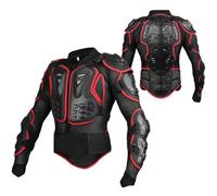 aqxreight Chaqueta Protectora de Motocicleta para Hombre, Deporte, Carreras, Brazo, Pecho, Columna Vertebral, Protector de Cuerpo Completo, Armadura, Brazos Traseros, Cómoda EVA, las Conchas, (L)